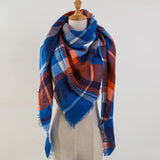 Za Winter Scarf 2017 Tartan Cashmere Scarf Women Plaid Blanket Scarf New Designer Acrylic Basic Shawls Women's Scarves and Wraps