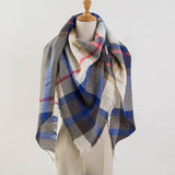 Za Winter Scarf 2017 Tartan Cashmere Scarf Women Plaid Blanket Scarf New Designer Acrylic Basic Shawls Women's Scarves and Wraps