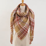 Za Winter Scarf 2017 Tartan Cashmere Scarf Women Plaid Blanket Scarf New Designer Acrylic Basic Shawls Women's Scarves and Wraps