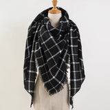 Za Winter Scarf 2017 Tartan Cashmere Scarf Women Plaid Blanket Scarf New Designer Acrylic Basic Shawls Women's Scarves and Wraps