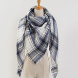 Za Winter Scarf 2017 Tartan Cashmere Scarf Women Plaid Blanket Scarf New Designer Acrylic Basic Shawls Women's Scarves and Wraps