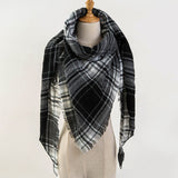 Za Winter Scarf 2017 Tartan Cashmere Scarf Women Plaid Blanket Scarf New Designer Acrylic Basic Shawls Women's Scarves and Wraps