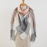 Za Winter Scarf 2017 Tartan Cashmere Scarf Women Plaid Blanket Scarf New Designer Acrylic Basic Shawls Women's Scarves and Wraps
