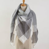 Za Winter Scarf 2017 Tartan Cashmere Scarf Women Plaid Blanket Scarf New Designer Acrylic Basic Shawls Women's Scarves and Wraps
