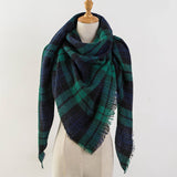 Za Winter Scarf 2017 Tartan Cashmere Scarf Women Plaid Blanket Scarf New Designer Acrylic Basic Shawls Women's Scarves and Wraps