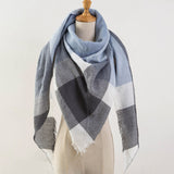 Za Winter Scarf 2017 Tartan Cashmere Scarf Women Plaid Blanket Scarf New Designer Acrylic Basic Shawls Women's Scarves and Wraps