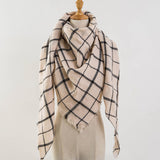Za Winter Scarf 2017 Tartan Cashmere Scarf Women Plaid Blanket Scarf New Designer Acrylic Basic Shawls Women's Scarves and Wraps