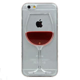 Red Wine Glass Case For Apple iPhone 7 / 7 plus / 6 / 6S plus / 5 / 5S / 8 / 4 / 4S