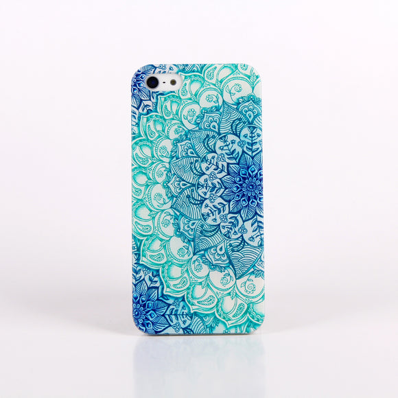 Fashion Cartoon Hard PC Case For iPhone 5 5s  6 6plus 7 7plus Blue Butterfly Starry Design Phone Cases Covers Shell Skin Bag