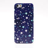 Fashion Cartoon Hard PC Case For iPhone 5 5s  6 6plus 7 7plus Blue Butterfly Starry Design Phone Cases Covers Shell Skin Bag