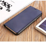 CTRINEWS Clear View Flip Case For Samsung Galaxy S7 Edge S8 S8 plus S6 Edge A3 A5 A7 2017 Mirror Smart Leather Phone Case Cover
