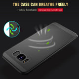 KISSCASE Matte Hollow Cases For Samsung Galaxy S8 S8 Plus S7 S6 Edge Case Heat Dissipation Cases For Samsung J5 A7 A3 2017 Case