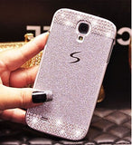 LaMaKase Luxury Glitter Powder Rhinestone Bling Diamond With Crystal Handmade Hard Case Cover for SamsungS3 S4 S5 6 7 S8P N3 4 5