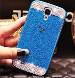 LaMaKase Luxury Glitter Powder Rhinestone Bling Diamond With Crystal Handmade Hard Case Cover for SamsungS3 S4 S5 6 7 S8P N3 4 5
