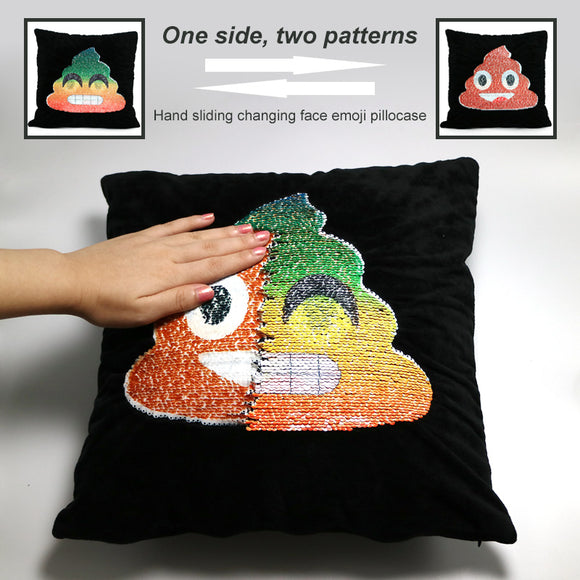 Changing Emoji Poop Pillow