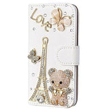 Handmade Bling Diamond Rhinestone PU Leather Filp Cover Wallet Case for Samsung S3 S4 S5 S6 S7 S7edge for iphone 5s 6 6s 7 plus