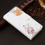 Handmade Bling Diamond Rhinestone PU Leather Filp Cover Wallet Case for Samsung S3 S4 S5 S6 S7 S7edge for iphone 5s 6 6s 7 plus