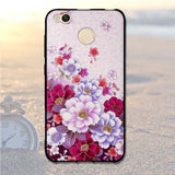 3D Relief Case For Xiaomi Redmi 4X Case 5.0" Soft TPU Silicone Back Cover Cases For Xiaomi Redmi 4X Pro Redmi 4 X Phone Case Bag