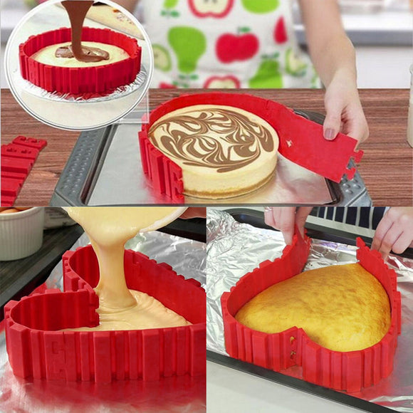 4 Pcs Silicone 3D Mold Bakeware Cooking Cake Mold DIY Baked square rectangular Heart Shape Round Bakeware Pastry Baking Tools