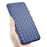 Luxury Ultra Thin Grid Case For iPhone 8 / 8 Plus / 7 / 7 Plus / X
