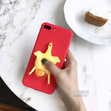 3D Screaming Chicken Hen Lay Eggs Case for iPhone 5 SE / 6 / 7 / 7 Plus