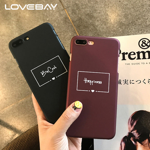 Red Wine Letter Hardcase For iPhone 6 / 6s Plus / 7