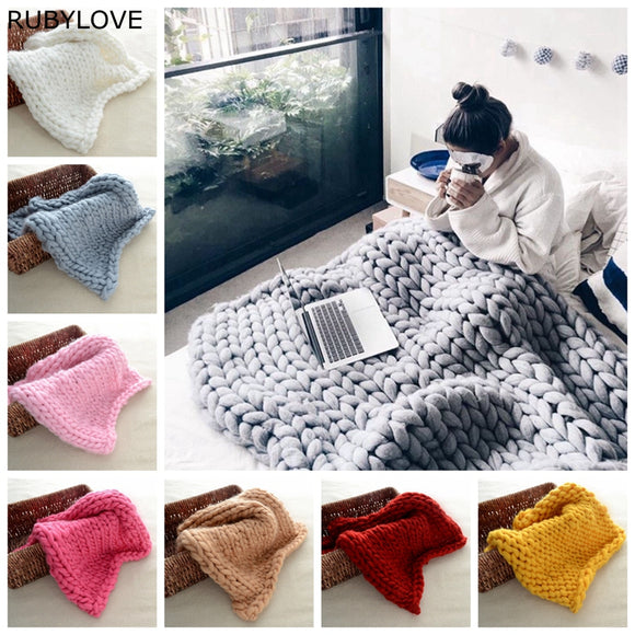 Chunky Knitted Blanket